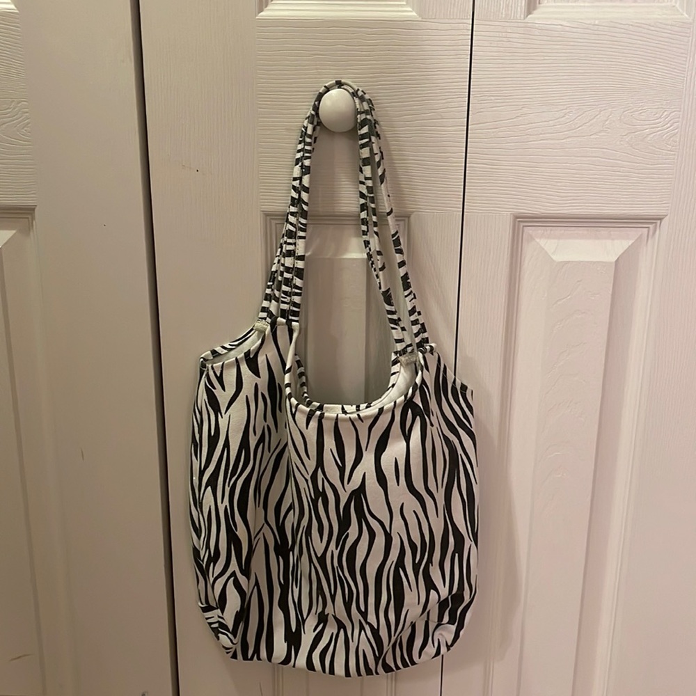 Zebra Print Tote Bag
